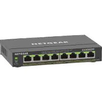 Netgear 8-Port Gigabit Ethernet High-Power PoE+ Plus Switch (GS308EPP) Hallittu L2/L3 Gigabit Ethernet (10/100/1000) Power over Ethernet -tuki Musta (GS308EPP-100PES)