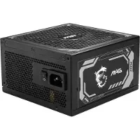 MSI MAG A1250GL PCIE5, ATX-virtalähde, PCIe 5.1, 80 Plus Gold, musta/hopea