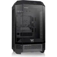 Thermaltake The Tower 300, Micro Tower, PC, Musta, mikro ATX, Mini-ITX, SPCC, Karkaistu lasi, 21 cm (CA-1Y4-00S1WN-00)
