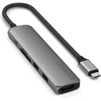 Satechi 6-in-1 USB-C Multiport sovitin (avaruudenharmaa)