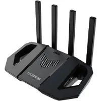 Asus TUF-BE3600 Wi-Fi 7 gaming router, dual-band, for mesh networks, black, 4x RJ-45 1 GbE, 3600 Mb/s (90IG0900-MO9C00)