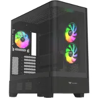 Thermaltake View 290 TG ARGB, Midi Tower, PC, Musta, ATX, mikro ATX, Mini-ITX, SPCC, Karkaistu lasi, 18 cm (CA-11G-00M1WN-00)