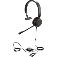 Jabra Evolve 30 II UC, langallinen kuulokemikrofoni, USB-A, musta