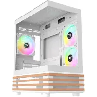 Thermaltake View 170 WS ARGB Snow, Micro Tower, PC, Valkoinen, mikro ATX, Mini-ITX, SPCC, Karkaistu lasi, Pelaaminen (CA-1Z4-00M6WN-WS)