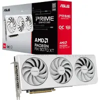 Asus Prime -RX9070XT-O16G-WHITE, Radeon RX 9070 XT, 16 GB, GDDR6, 256 bittiä, 7680 x 4320 pikseliä, PCI Express 5.0 (90YV0L75-M0NA00)