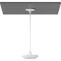 Logitech Ripustustuki - - Mic Pod Pendant - Halkaisija 14,5 cm - Korkeus 56 mm - Harmaa