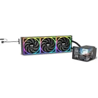 Thermaltake MAGCurve 360 Ultra AIO ARGB Fan, Nestejäähdytyspakkaus, 12 cm, 500 RPM, 2500 RPM, Musta (CL-W453-PL12SW-A)