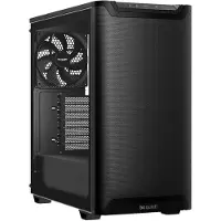 be quiet! PURE BASE 501 Airflow -miditornikotelo ikkunalla, musta