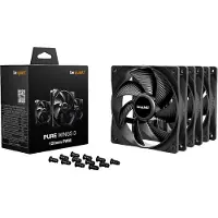 be quiet! Pure Wings 3 120mm | PWM Triple Pack, Tuuletin, 12 cm, 1600 RPM, 84,8 m³/h, Musta (BL141)
