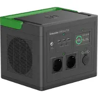 APC OFFGRID -KANNETTAVA SÄHKÖASEMA 730, 738 WH, LITIUMIONI, LCD, 2 CEE 7/3 -SUKOPISTORASIAA, SINIAALTO, 3 USB-A, 2 USB-C, LANGATON LATURI (PPS730-GR)