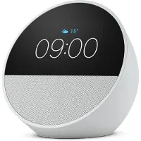 Amazon Echo Spot (2024) -älykäs herätyskello, valkoinen