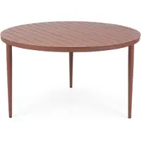 Brafab Bigby ruokapöytä Zin Red, Ø130 cm