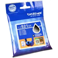 Brother LC521BK-mustekasetti, 9 ml, musta