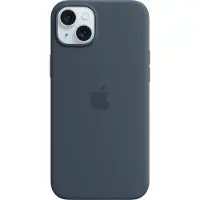 Apple iPhone 15 Plus silikonikuori MagSafella, myrskynsininen
