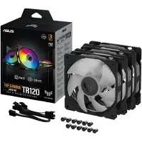 Asus TUF GAMING TR120 ARGB 120 mm PWM -kotelotuuletin, musta, 3 kpl pakkaus