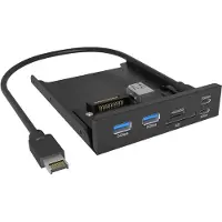 Icy Box – 3.5" front panel with USB hub and card readers (IB-HUB1419-I3)
