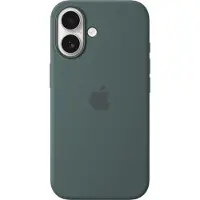 Apple iPhone 16 silikonikuori MagSafella, lammenvihreä