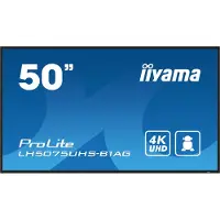 Iiyama – 50" 3840x2160 UHD VA Haze 25% 500c (LH5075UHS-B1AG)