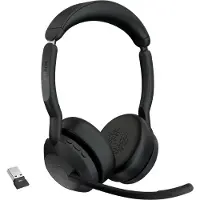 Jabra Evolve2 55 Link380A -langaton stereokuulokemikrofoni + latausasema, musta