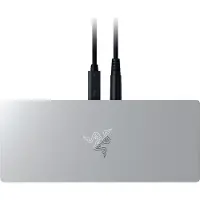 Razer Thunderbolt 5 Dock työpöydän RGB-telakka useille laitteille ja näytöille, elohopeaa