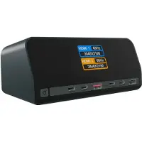Icy Box – 11-in-1 DockingStation mit Power Delivery Lade-Ports und großem LCD-Display, mit 160 W GaN Lade-Adapter (IB-DK2300-CH (Heart Dock 2300))