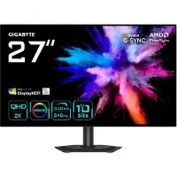 Gigabyte 27" GO27Q24G, 240Hz QHD OLED-pelimonitori, musta