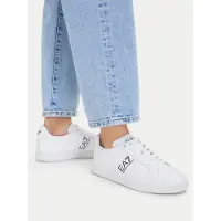 Emporio Armani unisex. 7X000332_AF10848 Classic Leather Sneakers white (42), Flat, Laces, Casual