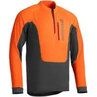 Husqvarna Technical Pitkähihainen T-paita Miehet Oranssi/Musta - XXL
