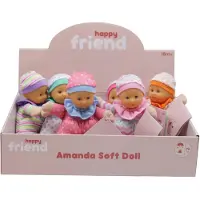 Happy Friend Amanda Soft Doll 19cm - assorted