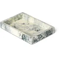 Ferm Living Mist koristetarjotin 10x15 cm Emerald-off white