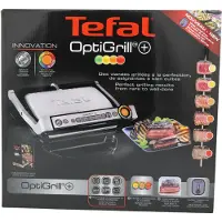 Tefal Optigrill GC712D34 -pöytägrilli, 2000 W, musta/hopea