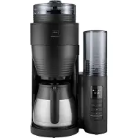 Melitta AromaFresh Therm Pro 8 kupin -kahvinkeitin termoskannulla kahvimyllyllä, musta