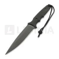 Spartan Blades Harsey Clandestina veitsi, Black, Kydex