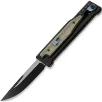 Reate EXO Drop Point PVD, Green Micarta