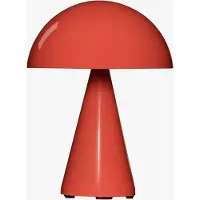Hubsch LED-akkukäyttöinen pöytävalaisin Mush, vaaleanpunainen, korkeus 20 cm himmennettävä, Punainen, Metalli, Moderni