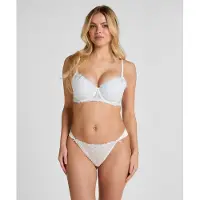 Hunkemoller Peonie Hl Mini Braz - White - L