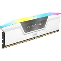 Corsair 32GB (2 x 16GB) Vengeance RGB, DDR5 6000MHz, CL40, 1.30V, valkoinen/harmaa
