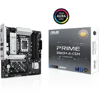 Asus PRIME B860M-A-CSM, Intel, LGA 1851 (Socket V1), Intel Core Ultra (Series 2), DDR5-SDRAM, 256 GB, DIMM (90MB1K00-M0EAYC)