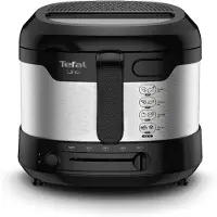 Tefal Uno M FF215D Rasvakeitin, 1,8 L, 1600 W, Musta/Ruostumaton teräs