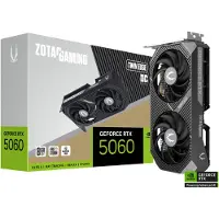 Zotac GAMING GeForce RTX 5060 Twin Edge OC, GeForce RTX 5060, 8 GB, GDDR7, 128 bittiä, 7680 x 4320 pikseliä, PCI Express x8 5.0 (ZT-B50600H-10M)