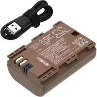 Cameron Sino Canon kameroiden LP-E6 USB-C ladattava akku 2400mAh