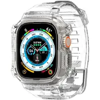 Spigen Rugged Armor "Pro" Strap for Apple Watch Ultra (49mm) Crystal Clear