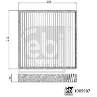 FEBI BILSTEIN Suodatin, sisäilma 1005987