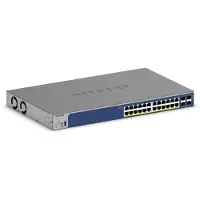 Netgear GS728TXP - Smart-kytkin, Musta
