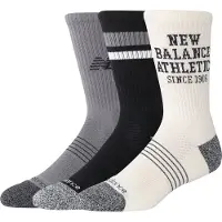 New Balance Active Graphic Crew Socks 3 Pack - Multi/patterned - S