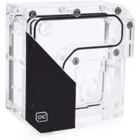Alphacool Rise Flat Reservoir DDC -nestesäiliö, kirkas/musta