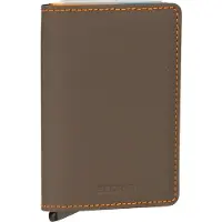 Secrid Slimwallet Matte -lompakko, tryffeli/oranssi