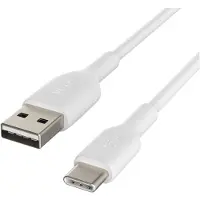 Belkin BoostCharge USB-A – USB-C -kaapeli, 0,15 m, valkoinen