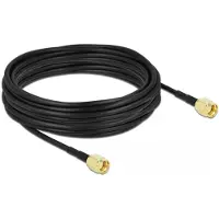 DeLOCK 90475, 10 m, LMR100, RP-SMA, RP-SMA, Musta