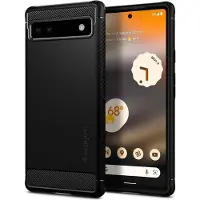 Spigen Rugged Armor Google Pixel 6a TPU-Kotelo - Musta